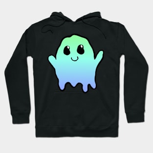 ghosty dude - green to blue Hoodie